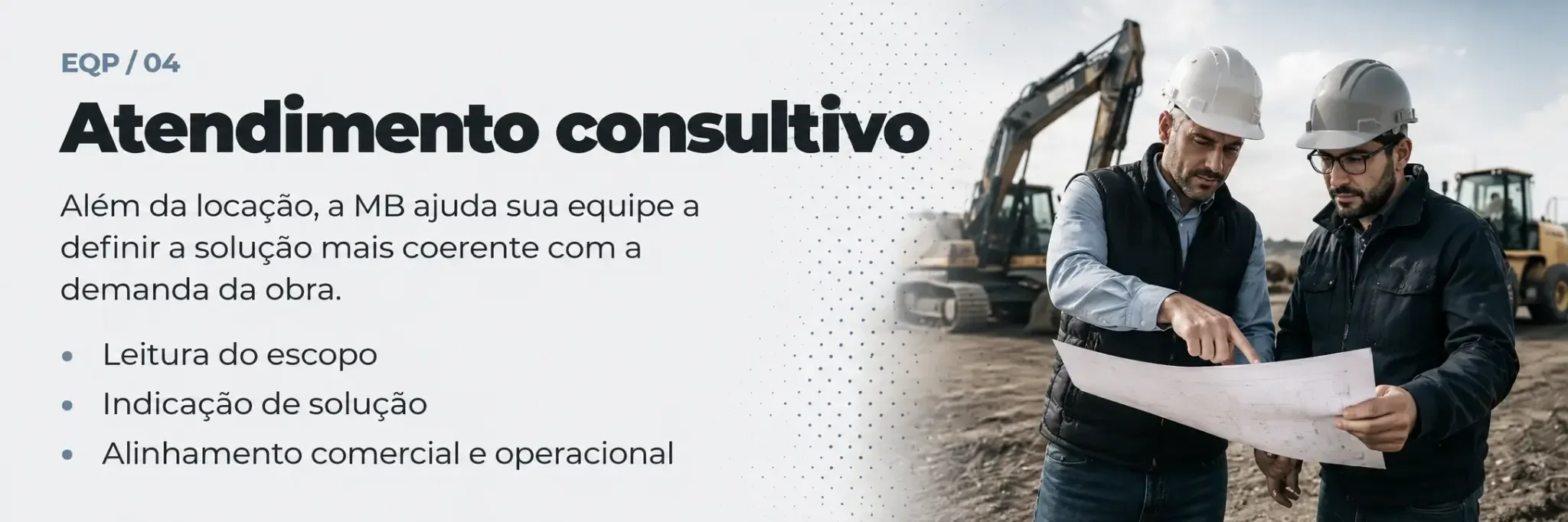 Card de atendimento consultivo com leitura do escopo, indicação de solução e alinhamento comercial e operacional
